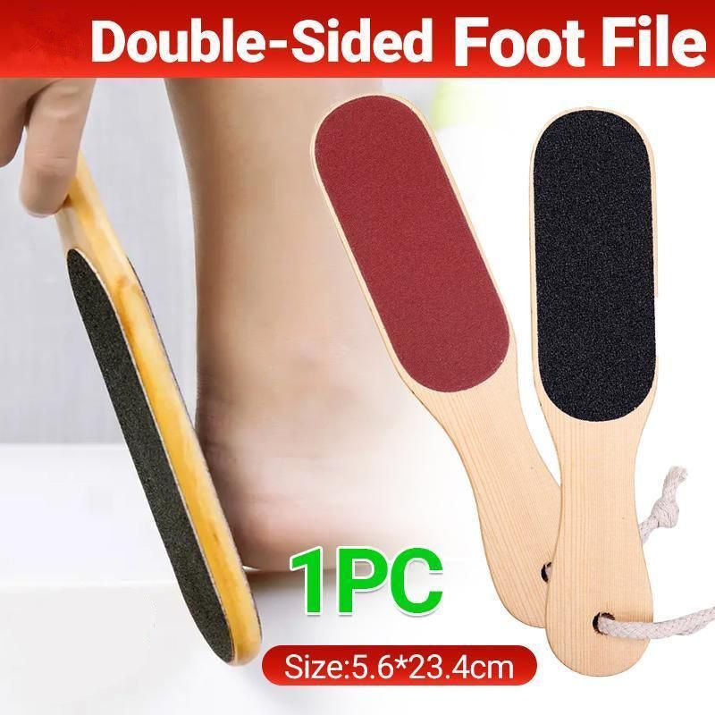 Foot File Pedicure Wood Double Sided Rasp Dead Skin Callus Remover Sanding Tools