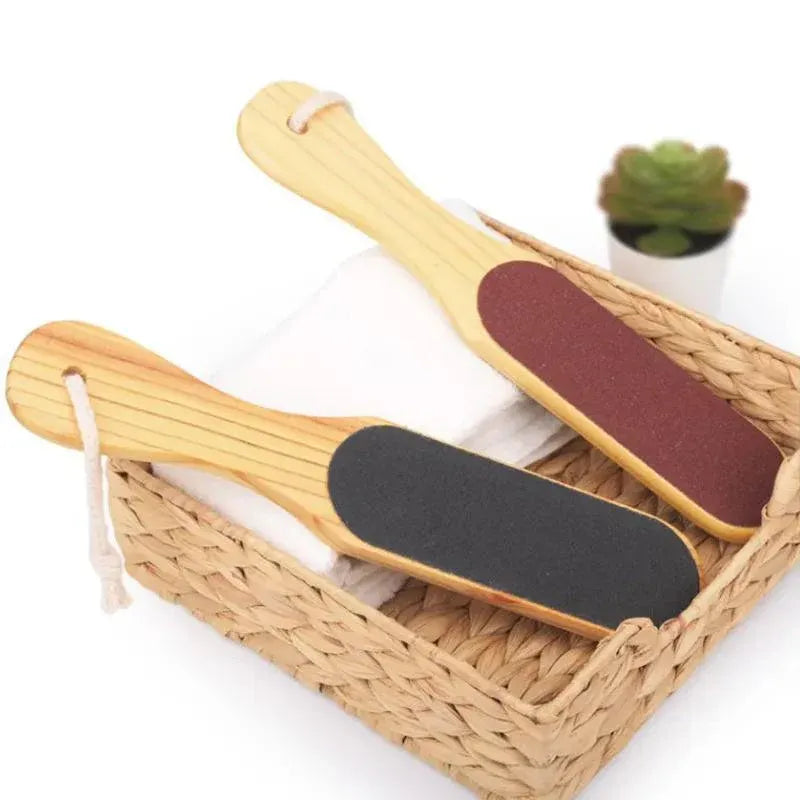 Foot File Pedicure Wood Double Sided Rasp Dead Skin Callus Remover Sanding Tools