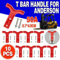 10X Red T Bar Handle For Anderson Style Plug Connectors Tool 50Amp 12-24V 6Awg