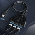 HDMI Switch Splitter 3-in-1 5-in-1 or 1-in-2 1080p 4K Manual or Remote Options - 3 in 1 Switch 1080p Manual