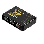 HDMI Switch Splitter 3-in-1 5-in-1 or 1-in-2 1080p 4K Manual or Remote Options - 3 in 1 Switch 1080p Manual