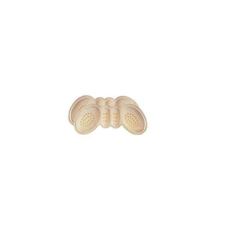1Pair Thin Heel Insole Heel Protectors Heel Pads Shoe Liner Shoe Inserts Heel Grip - Apricot
