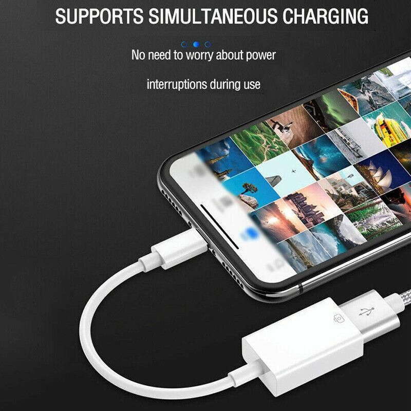 For Iphone Or Type C To Usb Otg Data Cable Adapter Male 3.0 A Female Converter - iOS