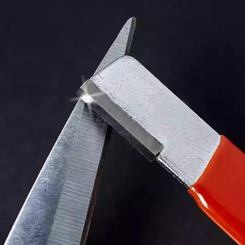 5pcs Handheld Garden Tool Knife Sharpener Quick Pocket Blade Carbide Sharpener - Red