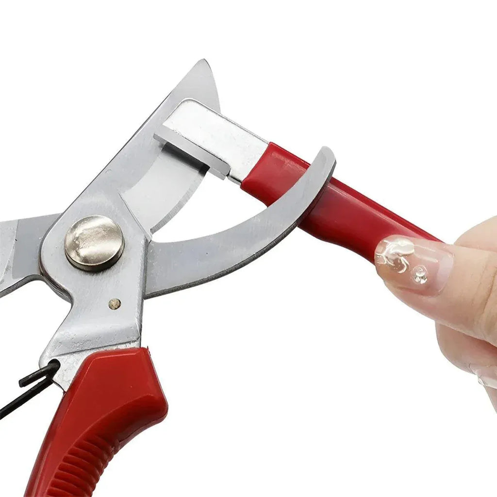 5pcs Handheld Garden Tool Knife Sharpener Quick Pocket Blade Carbide Sharpener - Red