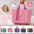Large Capacity Lunch Bag Outdoor Picnic Aluminum Foil Portable Thermal Bag - Grey