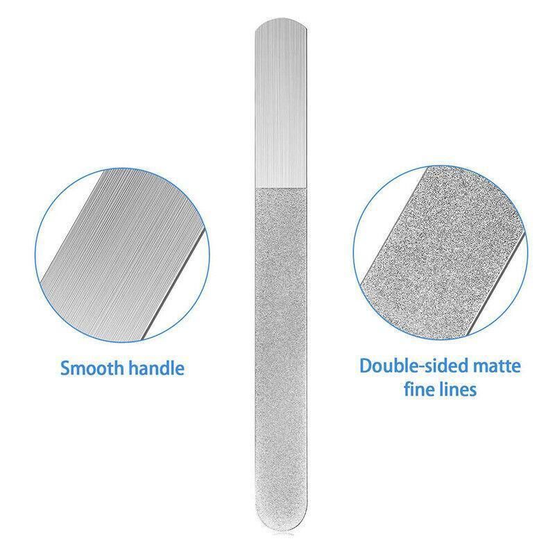 Diamond Nail File for Hand Foot Care Manicure Podiatry Tool 20.2cm - 3PCS