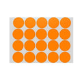 Orange Assorted Sizes Colour Sticker Dots Adhesive Round Labels Circular Spot Scrapbook - 25mm*40 Dots