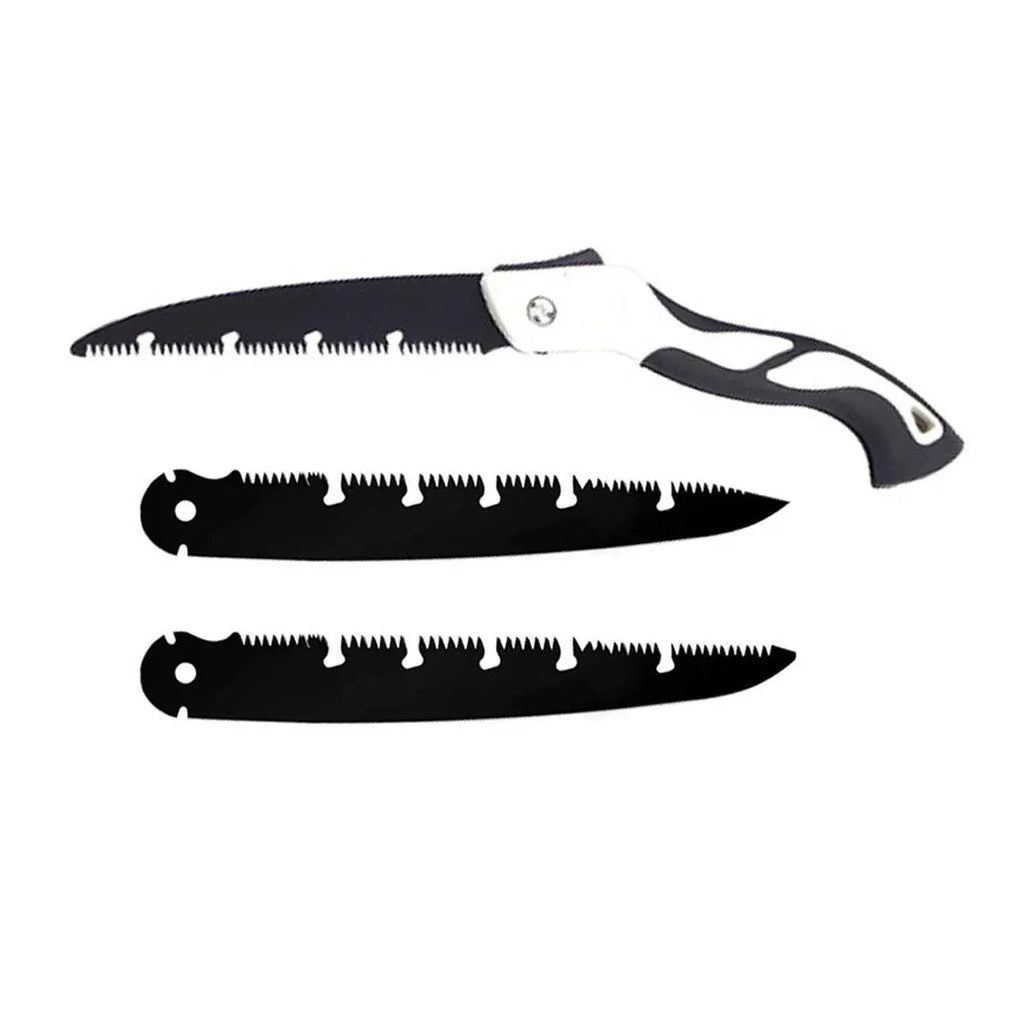 Folding Outdoor Hand Saw Portable Quick Cutting Pruning Garden Tree Logging Tool - 350mm
