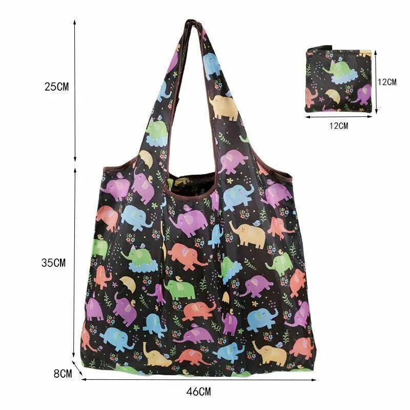 Reusable Foldable Light Waterproof Shopping Bags Carry bag Grocery Big - B-24