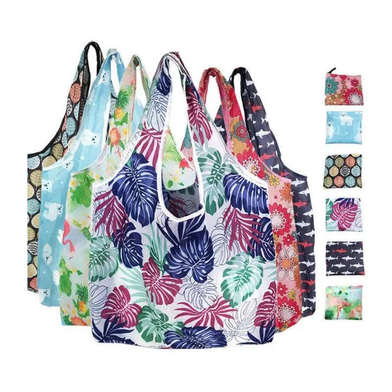 Reusable Foldable Light Waterproof Shopping Bags Carry bag Grocery Big - B-37