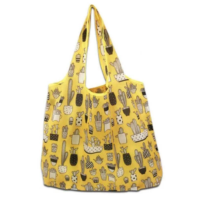 Reusable Foldable Light Waterproof Shopping Bags Carry bag Grocery Big - B-37