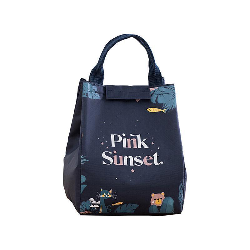 Portable Insulated Thermal Lunch Box Carry Tote Picnic Case Storage Bag 18x24x15cm - E01 (18x24x15cm)