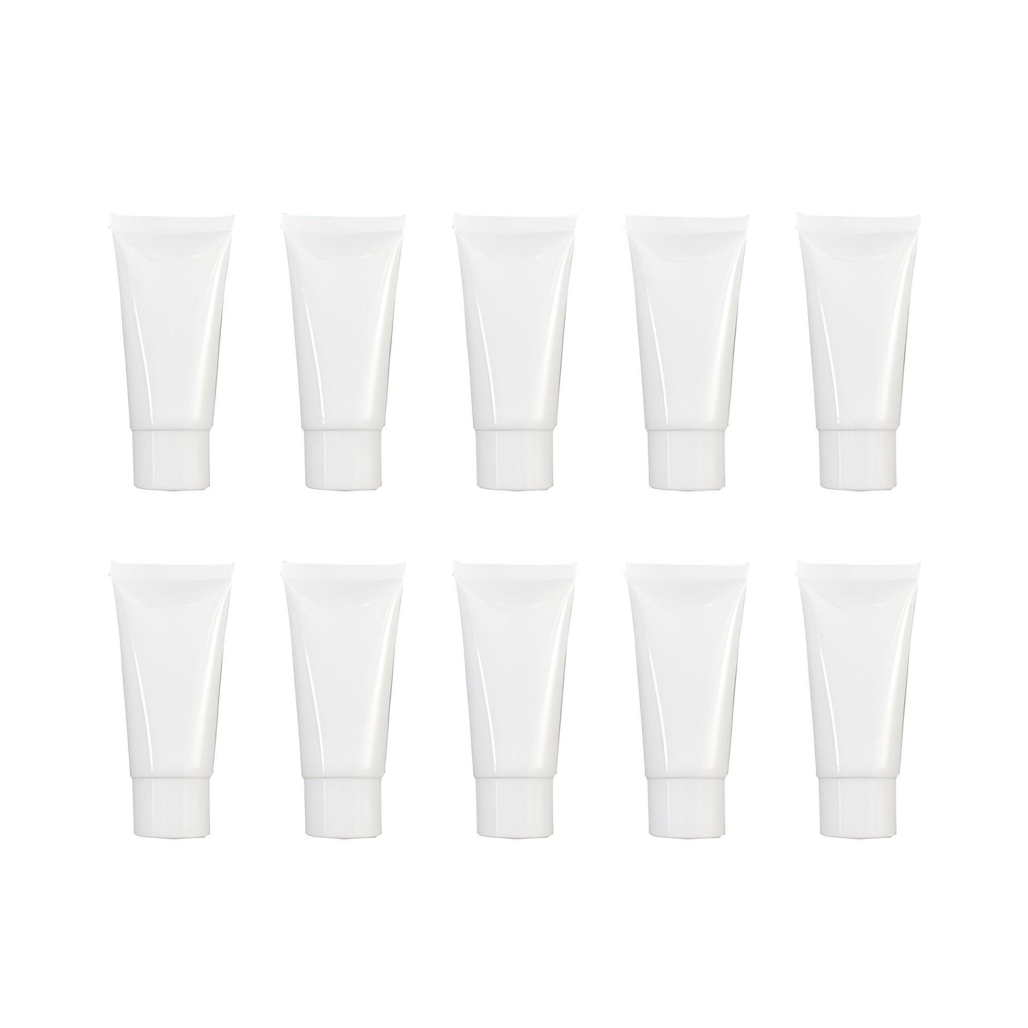 10x Soft Cosmetic Tubes for Face Wash Hand Cream Lotion Packaging Containers - 10ml