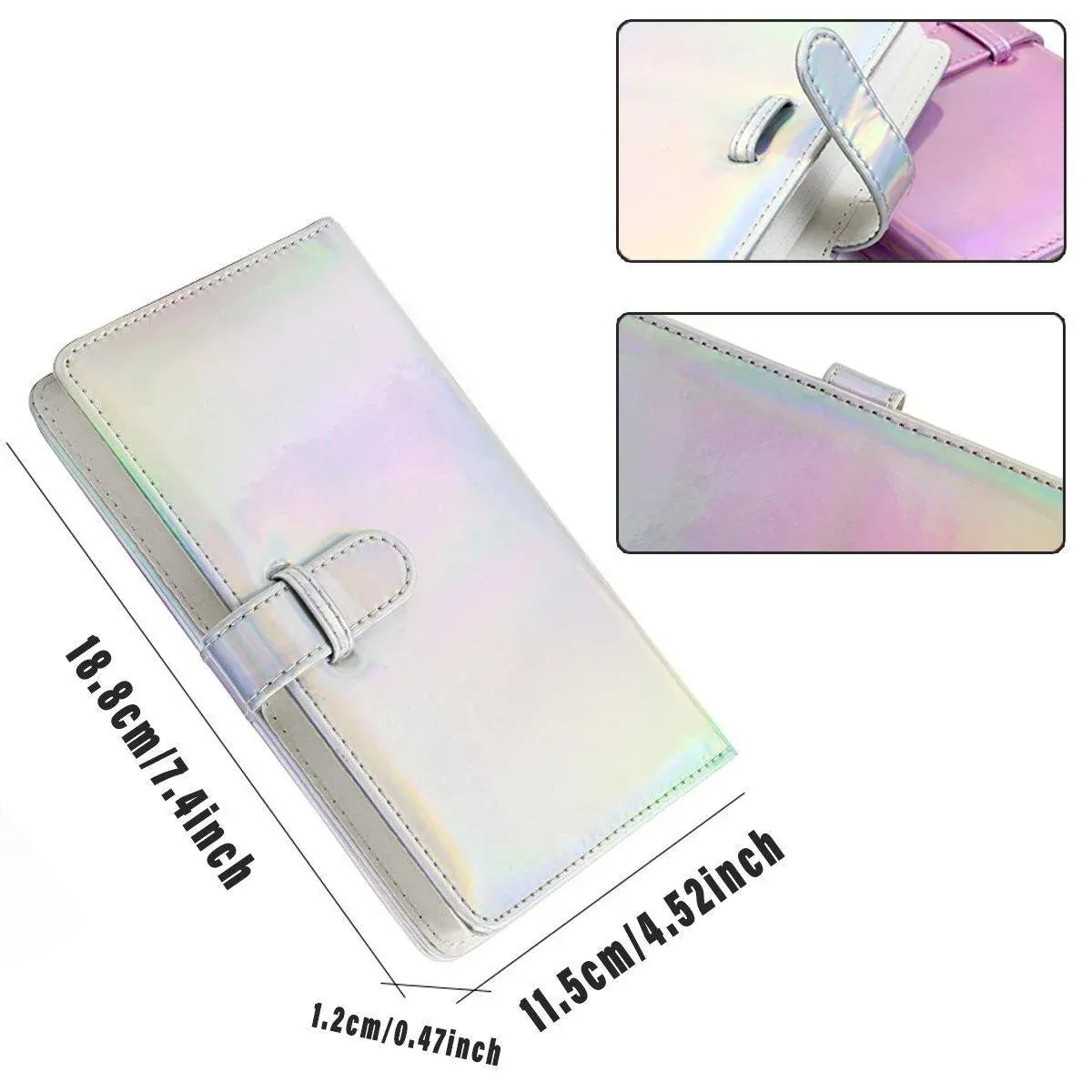 For Fujifilm Instax Mini 8 9 11 Photo Album 96 Pockets 3 Inch Card Organizer - Blue