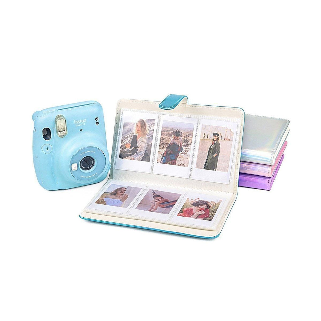 For Fujifilm Instax Mini 8 9 11 Photo Album 96 Pockets 3 Inch Card Organizer - Blue
