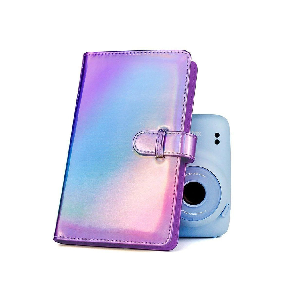 For Fujifilm Instax Mini 8 9 11 Photo Album 96 Pockets 3 Inch Card Organizer - Blue