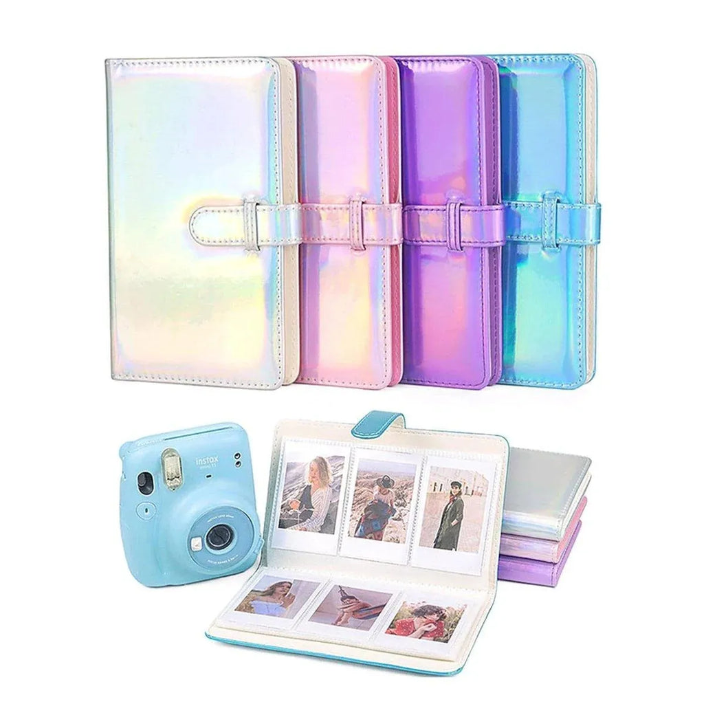 For Fujifilm Instax Mini 8 9 11 Photo Album 96 Pockets 3 Inch Card Organizer - Purple