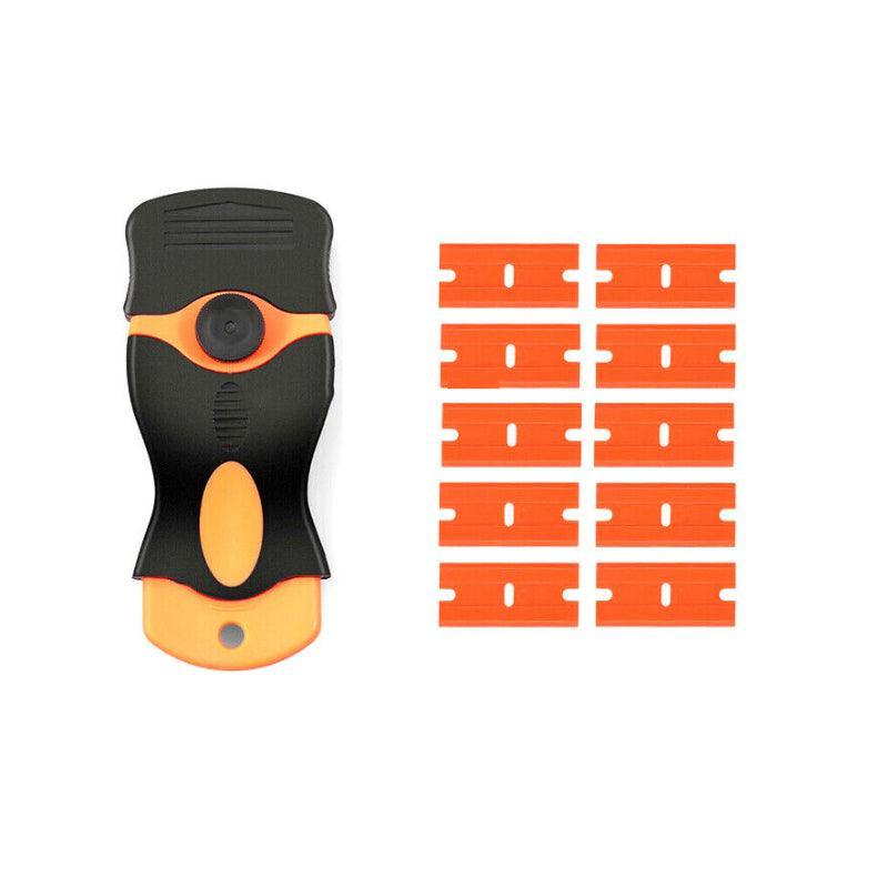 Plastic Razor Blade Scraper or Replacement Blades 10/20/30/50/100PCS Cleaning Tool - 1X Plastic Scraper