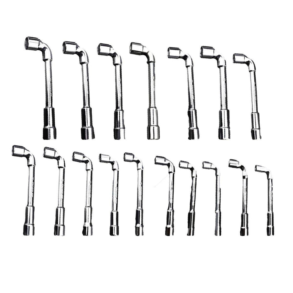 6-23mm L Shaped Socket Wrench Elbow Multi Size Hardware Repair Tool Set - 6mm