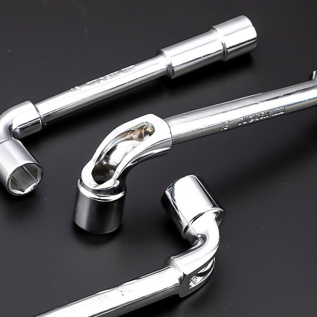 6-23mm L Shaped Socket Wrench Elbow Multi Size Hardware Repair Tool Set - 6mm