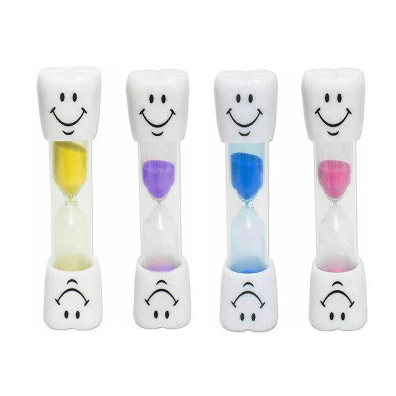 3 Mins Hourglass Sand Timer Kids Gifts Egg Kitchen Smiley Tooth Brushing Clock - Blue