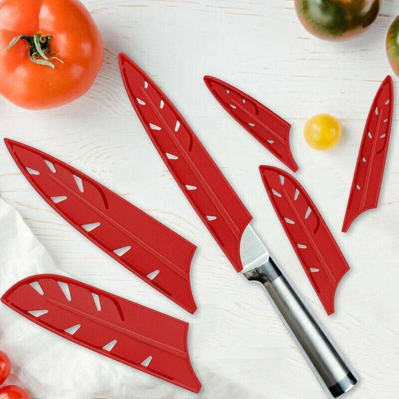 Plastic Knife Sheath Edge Guard Cover Scabbard Slicing Blade Red Protector Chef - Scabbard-3.5in