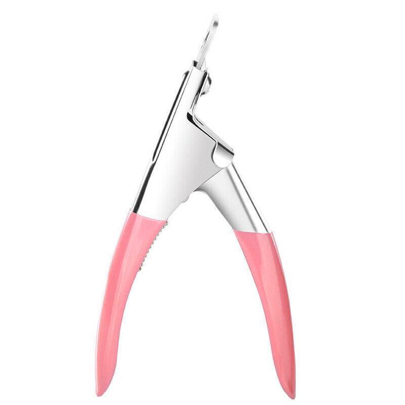 Acrylic Nail Tip Cutter False Nail Clipper U Shape Manicure Art Trimmer Tool - Purple