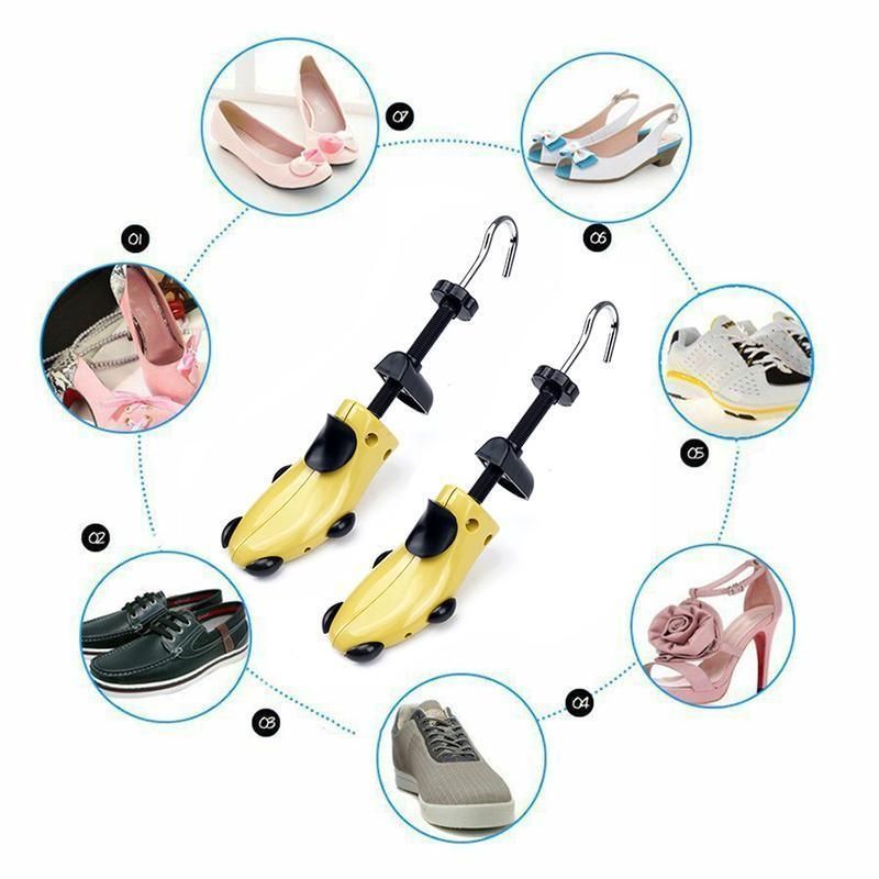 1x Adjustable Men Women Plastic Shoe /Boot Tree Shaper Keeper Stretcher Expander - 46