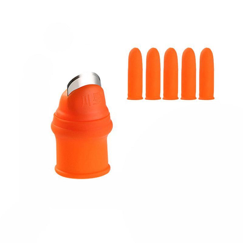 Garden Silicone Thumb Knife Finger Cutter Vegetable Harvesting Tool Picking Aid - L