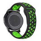 22mm 20mm Silicone Sports Watch Band for Samsung Huawei Huami Two-Tone Strap - 20mm-Blue
