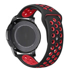 22mm 20mm Silicone Sports Watch Band for Samsung Huawei Huami Two-Tone Strap - 20mm-Blue