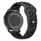 22mm 20mm Silicone Sports Watch Band for Samsung Huawei Huami Two-Tone Strap - 20mm-Blue