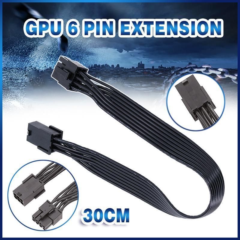 8 PIN Male to 6 PIN Female PCIE Extension Cable Converter for GPU Video Card