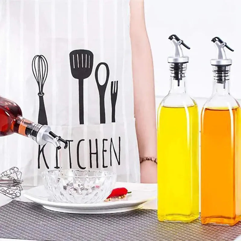 250/500ml Olive Oil Vinegar Pourer Dispenser Glass Bottle Kitchen Tools Cooking - 1 PCS/500 ML