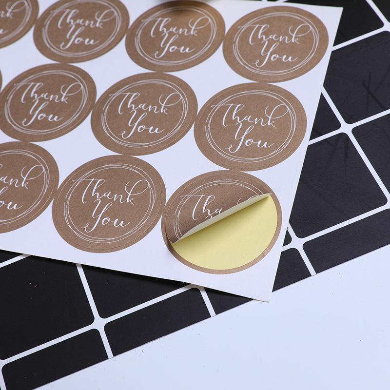 UP TO 80PCS Stickers Labels Thank You Stickers Gift Wrapping Craft Scrapbook DIY - 16*5PCS Style 2
