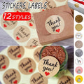 UP TO 80PCS Stickers Labels Thank You Stickers Gift Wrapping Craft Scrapbook DIY - 9*5PCS Style 8