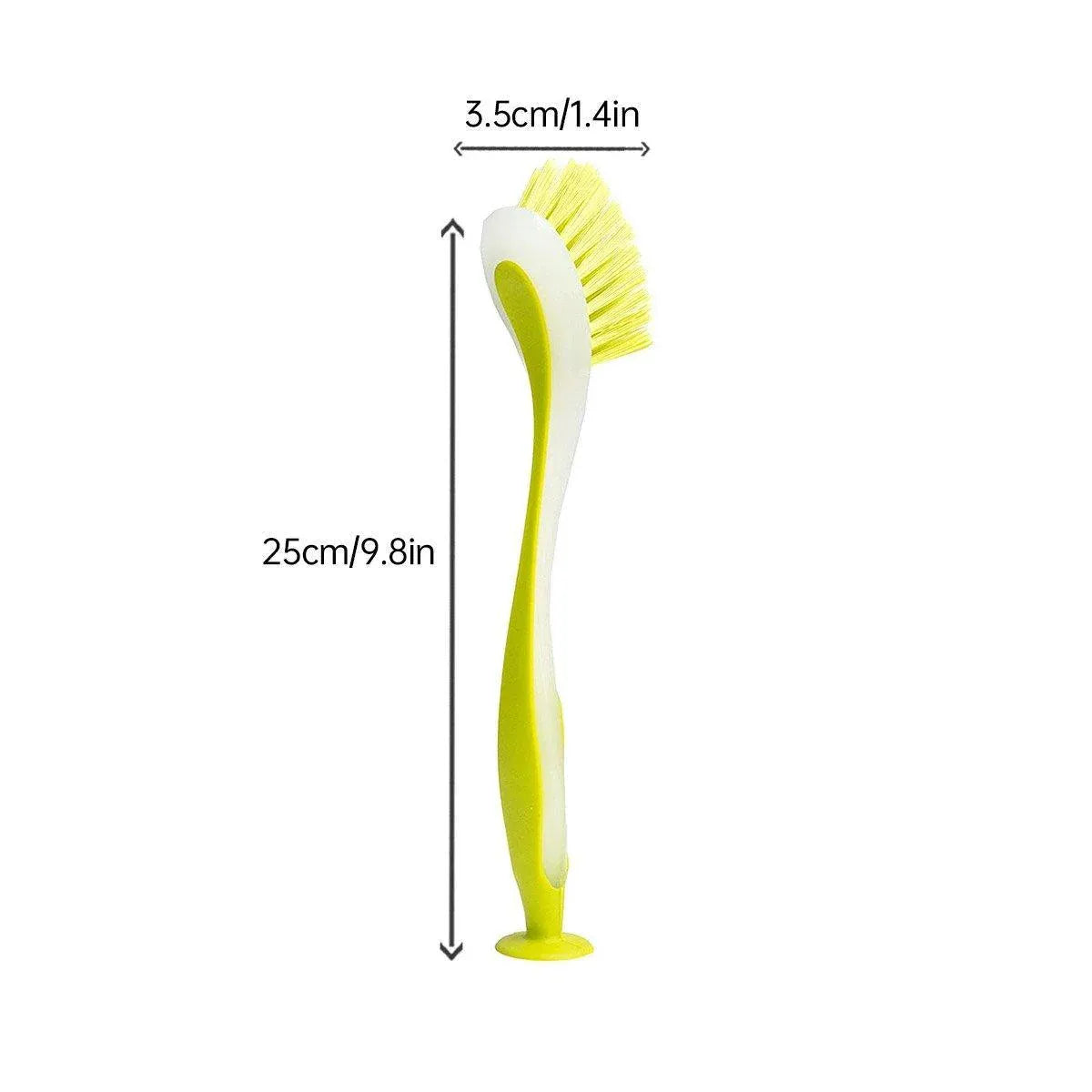 Multi Functional Long Handle Cleaning Brush Vertical Suction Kitchen Brush - 3-Colour Set