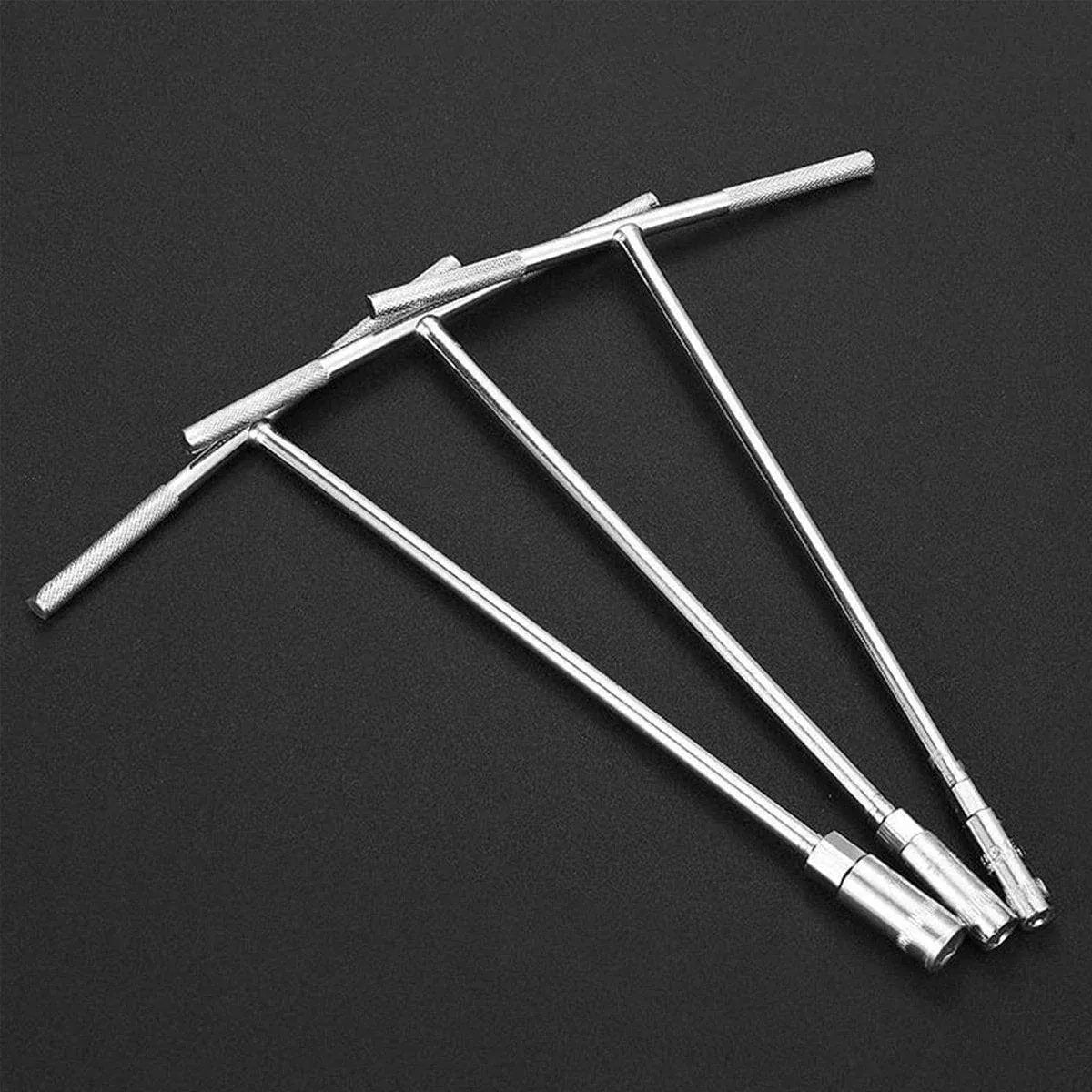 6-19mm Steel T Shaped Hex Wrench Hand Tool Spanner Socket Adapter Repair - 18mm