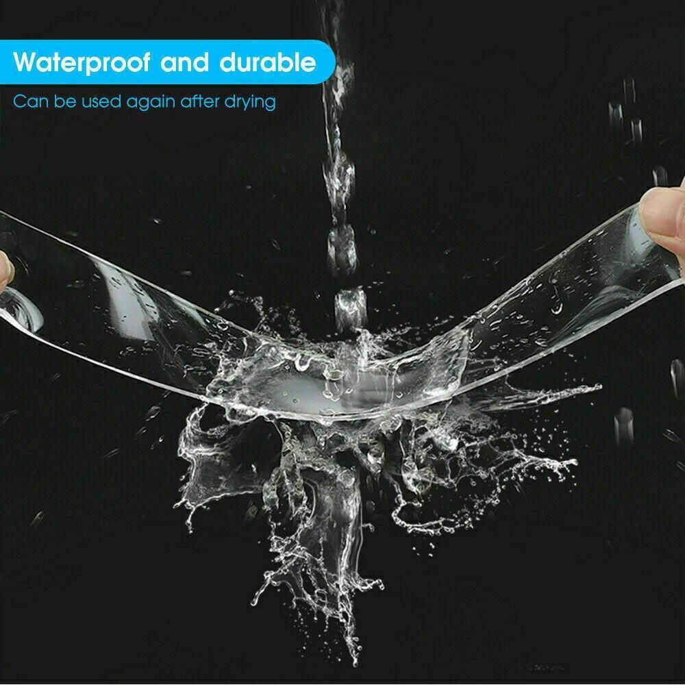 Double Sided Nano Tape Transparent Reusable Adhesive Gel Grip for Home Office - 5cm*1m*1mm (1 Unit)