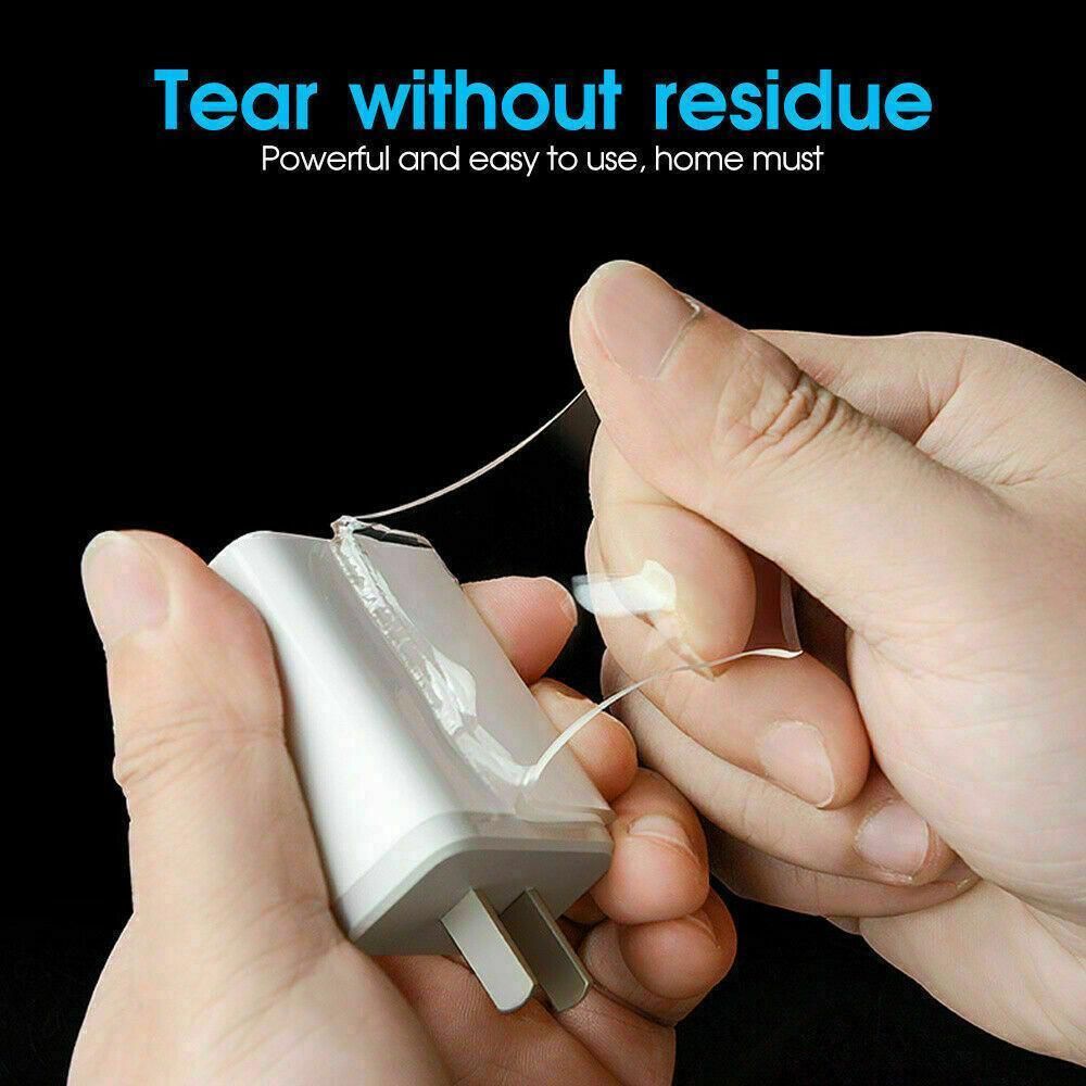 Double Sided Nano Tape Transparent Reusable Adhesive Gel Grip for Home Office - 5cm*1m*1mm (1 Unit)