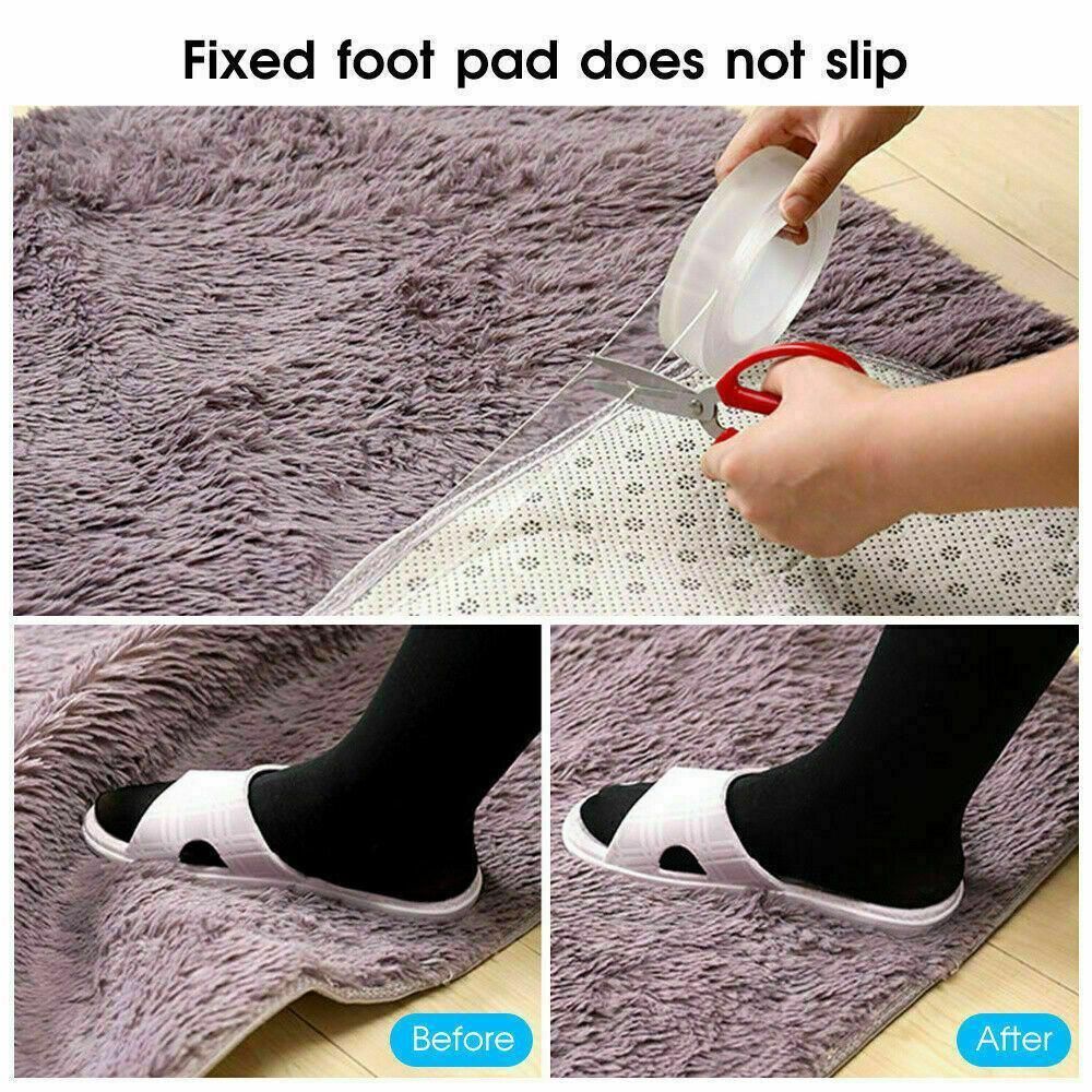 Double Sided Nano Tape Transparent Reusable Adhesive Gel Grip for Home Office - 5cm*1m*1mm (1 Unit)