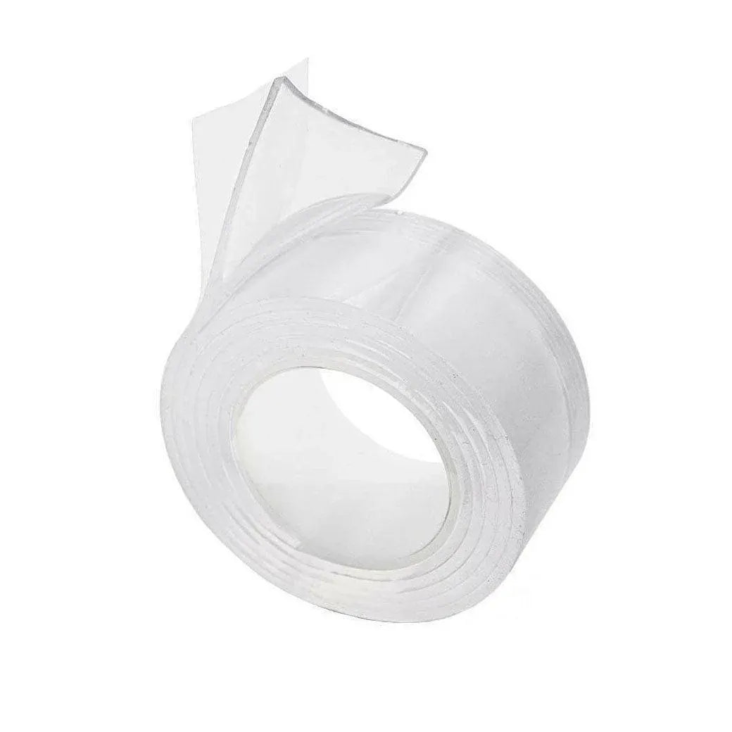 Double Sided Nano Tape Transparent Reusable Adhesive Gel Grip for Home Office - 5cm*1m*1mm (1 Unit)