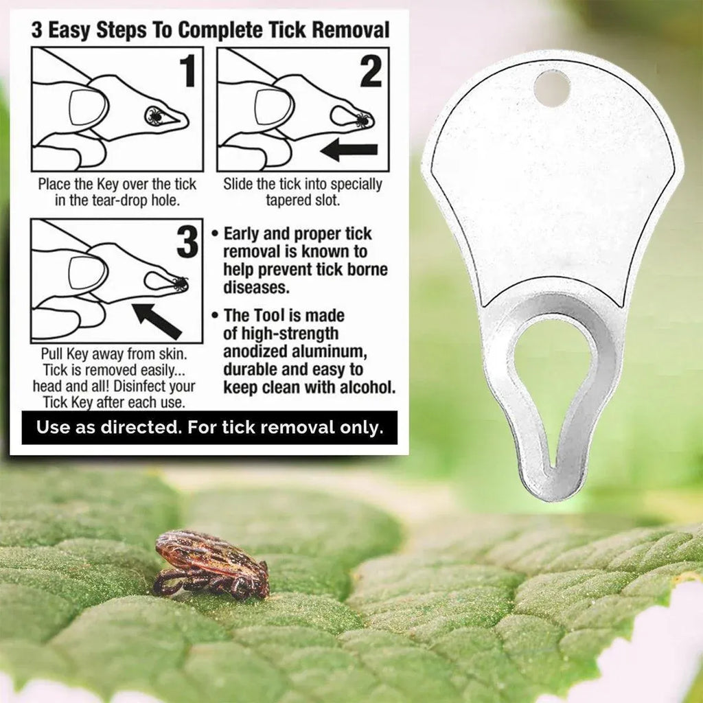 1PC Tick Removal Tool Pet Dog Lice Clip Cat Flea Removal Tool Tick Remover Tool - Silver
