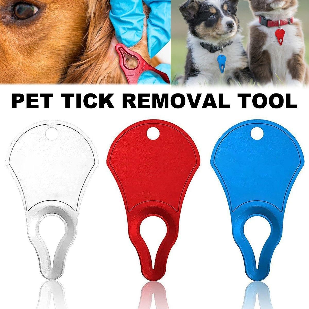 1PC Tick Removal Tool Pet Dog Lice Clip Cat Flea Removal Tool Tick Remover Tool - Silver