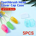 5Pcs Travel Toothbrush Head Cover Cap Case Outdoor Brush Cleaner Protector Au