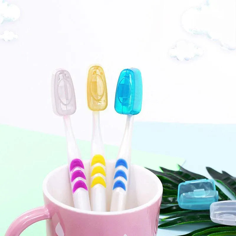 5Pcs Travel Toothbrush Head Cover Cap Case Outdoor Brush Cleaner Protector Au