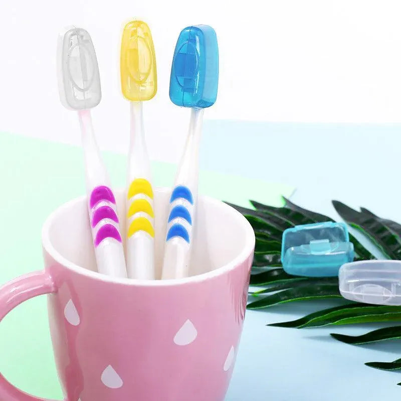 5Pcs Travel Toothbrush Head Cover Cap Case Outdoor Brush Cleaner Protector Au