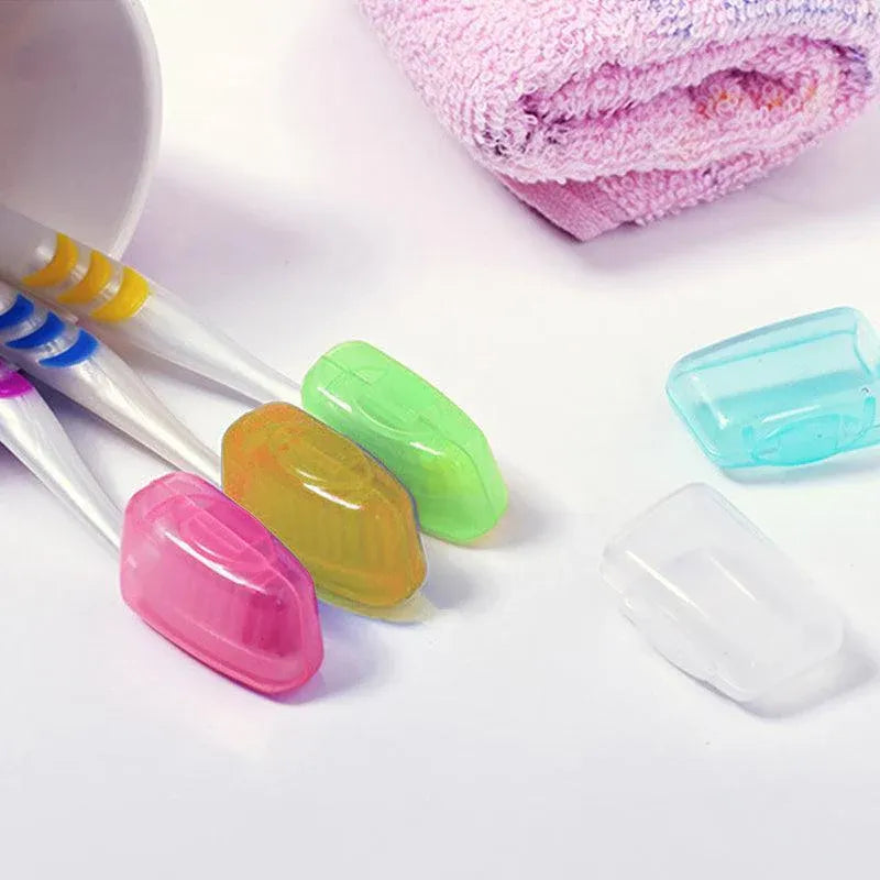 5Pcs Travel Toothbrush Head Cover Cap Case Outdoor Brush Cleaner Protector Au