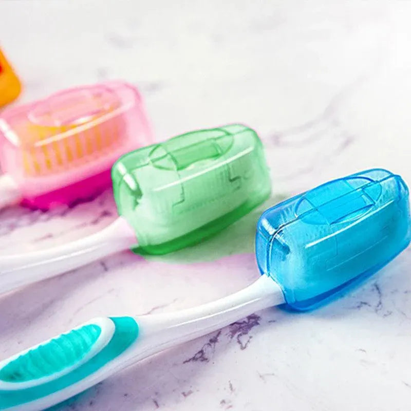 5Pcs Travel Toothbrush Head Cover Cap Case Outdoor Brush Cleaner Protector Au